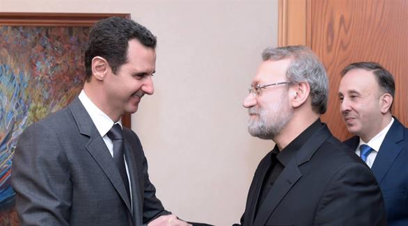 الأسد مستقبلاً لاريجاني