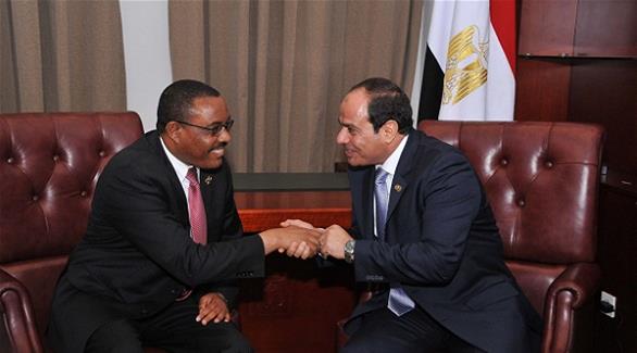 لقاء السيسي مع رئيس وزراء أثيوبيا 