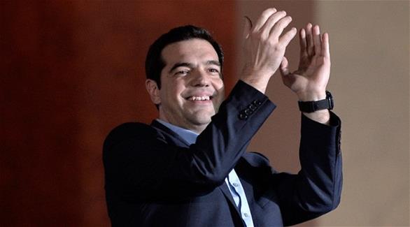 أليكسيس تسيبراس زعيم تحالف اليسار الراديكالي "سيريزا" الفائز بالانتخابات اليونانية (أ ف ب)
