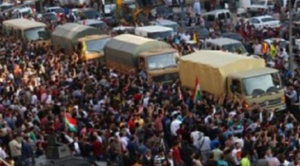الشرطة التركية منعت الحشود من العبور إلى كوباني بقنابل مسيلة للدموع(أرشيف)
