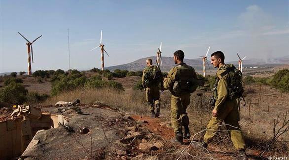 جنود إسرائيليون على الحدود مع لبنان 