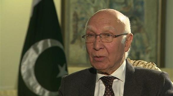 مستشار الأمن القومي الباكستاني سرتاج عزيز (أرشيف)