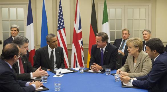مشاورات بين أوباما وقادة أوروبيين بشأن أوكرانيا في البيت الأبيض (أرشيف)