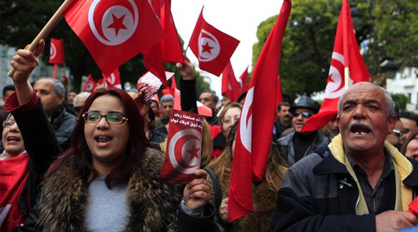 آلاف التونسيون يحتشدون بمسيرة ضد الإرهاب (أرشيف)