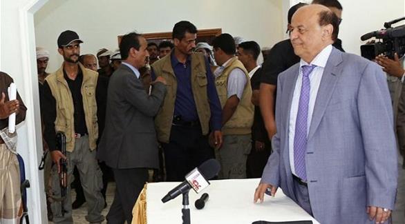 الرئيس اليمني هادي منصور يصل الرياض حسب وكالة الأنباء السعودية (أرشيف)