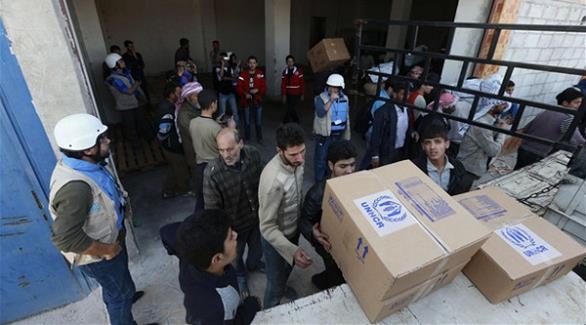مساعدات من الأمم المتحدة في سوريا (أرشيف)