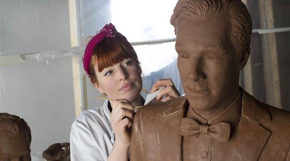 الممثل البريطاني بنديكت كومبرباتش كتمثال شوكولا – (موقع فليكر)