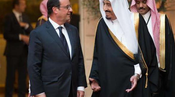العاهل السعودي و الرئيس الفرنسي (أرشيف).