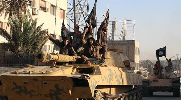عناصر من تنظيم داعش الإرهابي(أ ف ب))