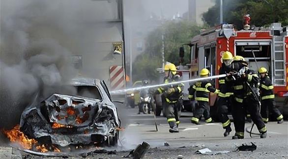 انفجار سيارة  بمنطقة جفعتايم القريبة من تل أبيب (أرشيف)