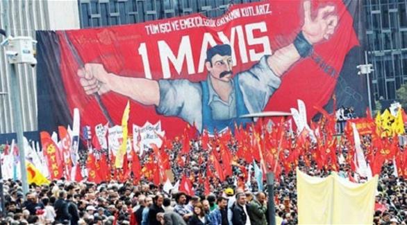 جانب من تظاهرات عيد العمال في اسطنبول (أرشيف)