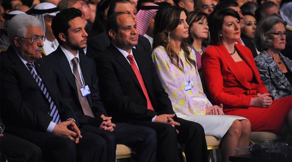 الرئيس المصري عبد الفتاح السيسي خلال المنتدى الاقتصادي العالمي (المصدر)