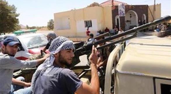 مقاتلون من "فجر ليبيا" في غريان جنوب العاصمة طرابلس (الوسط الليبية)