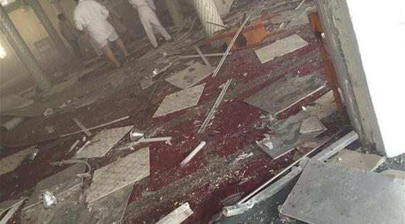  تفجير  مسجد الإمام في القديح (تويتر)