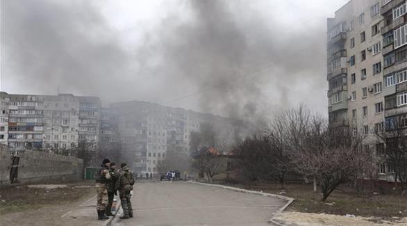 قصف في شرق أوكرانيا (أرشيف)