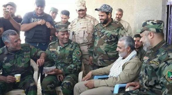 الجنرال قاسم سليماني في زيارة للقوات الإيرانية في العراق (أرشيف)