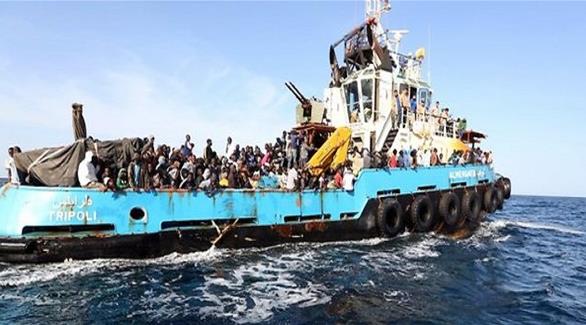 سفينة محملة بمهاجرين غير شرعيين (أرشيف)
