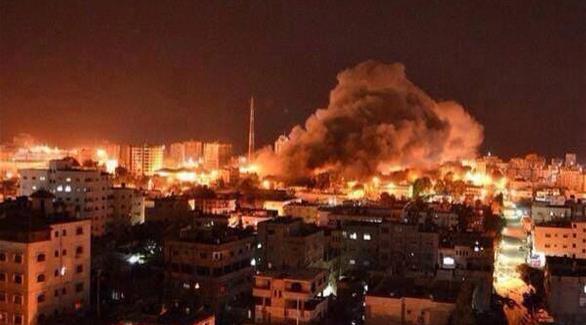 قصف إسرائيلي على قطاع غزة خلال الحرب الأخيرة (أرشيف)