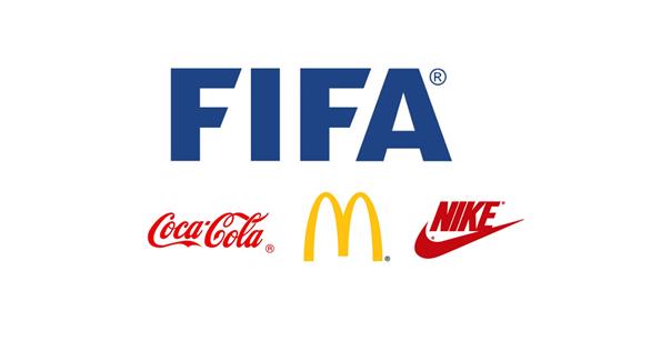 شعار فيفا وشركة نايكي وماكدونالدز وكوكاكولا (أرشيف)