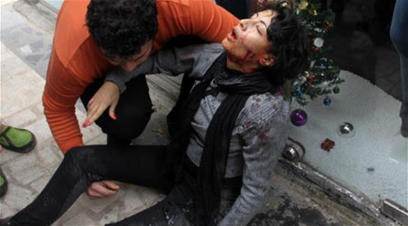لحظة مقتل الناشطة شيماء (أ ف ب)