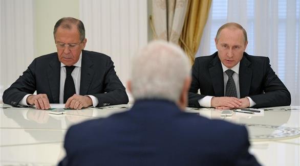 الرئيس الروسي فلاديمير بوتين ووزير الخارجية سيرغي لافروف (روسيا اليوم)