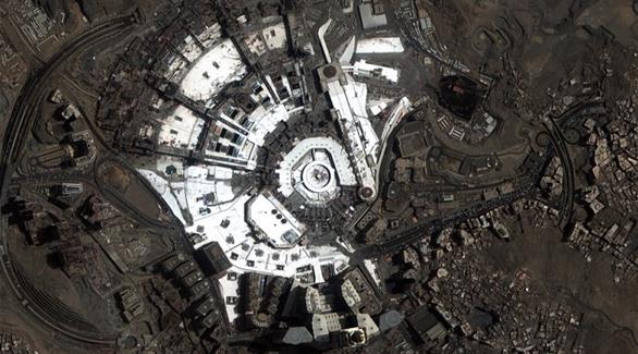 صورة فضائية لمكة المكرّمة(من المصدر)