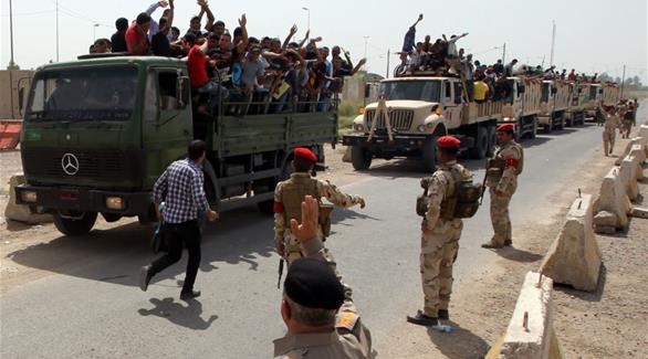 القوات العراقية والحشد الشعبي في تكريت (أرشيف)