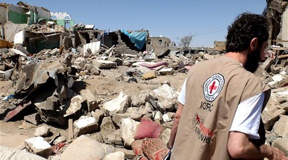 أحد العاملين في الصليب الأحمر باليمن(أرشيف)