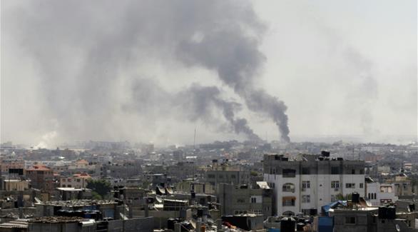 القصف على غزة (أ ف ب)