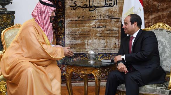 جلسة المباحثات الأخيرة بين الرئيس السيسي  وولي ولي العهد السعودي 