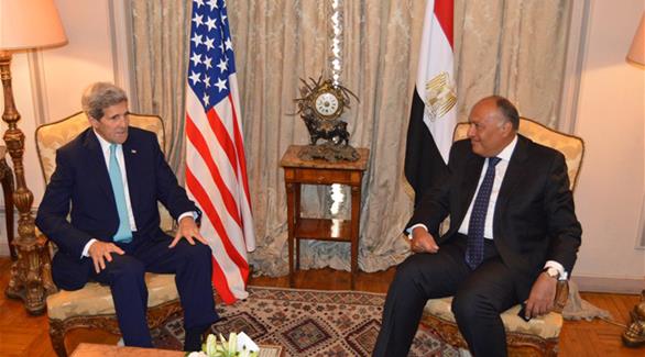 الحوار الاستراتيجي بين وزير الخارجية المصري سامح شكري ونظيره الأمريكي جون كيري