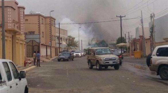 سقوط قذيفة حوثية قادمة من الأراضي اليمنية على نجران السعودية (أرشيف)