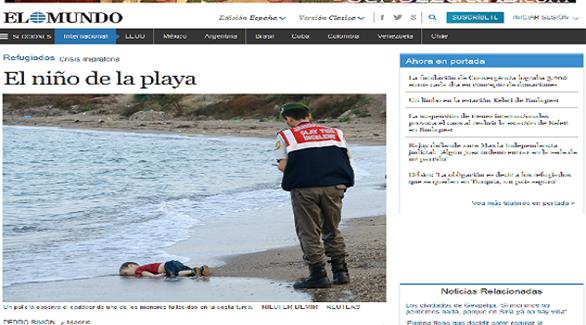 "طفل الشاطئ" مقال للصحافي الإسباني بيدرو سيمون (ال موندو)