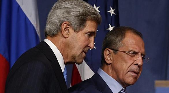 وزير الخارجية الروسي سيرغي لافروف ونظيره الأمريكي جون كيري (أرشيف)