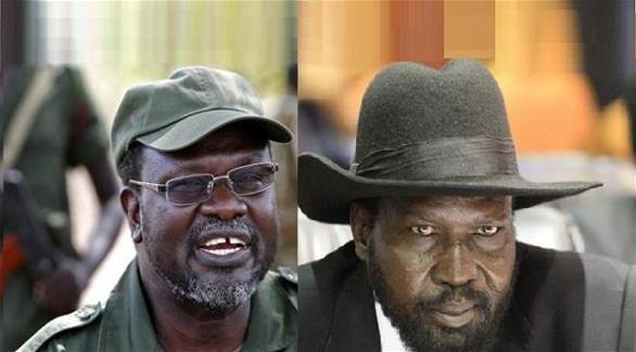 رئيس جنوب السودان سلفا كير، ونائبه السابق ريك مشار