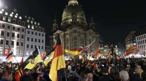 ألمانيا: آلاف يشاركون في مظاهرة لحركة "بيغيدا" المناهضة للإسلام والأجانب(أ ف ب)