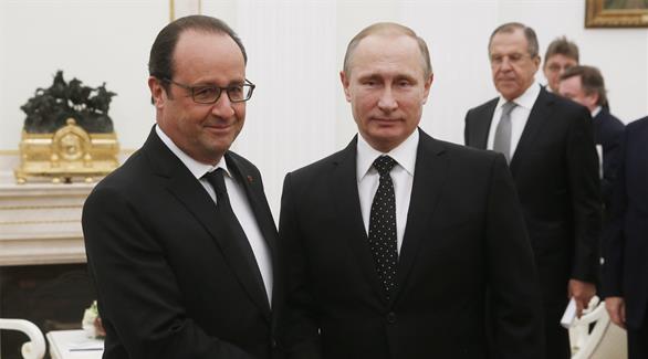 الرئيسان الروسي والفرنسي (اي بي ايه)