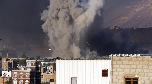 قصف موتقع الميليشيات في صنعاء (أرشيف)