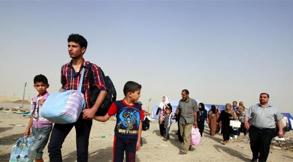 العائلات المهجرة قسراً من محافظة ديالى(أرشيف)