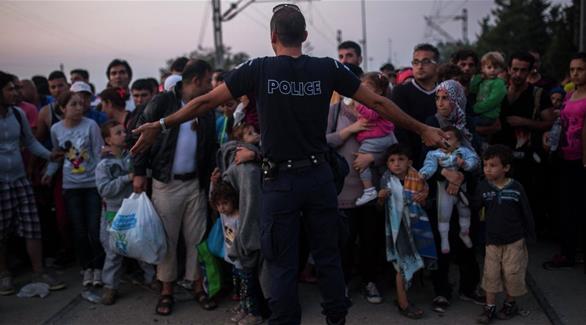 لاجئين على الحدود اليونانية (أرشيف)