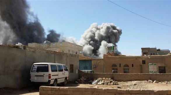 غارات لقوات التحالف في مناطق تسطير عليها مليشيات الحوثي المسلحة (يمن برس)