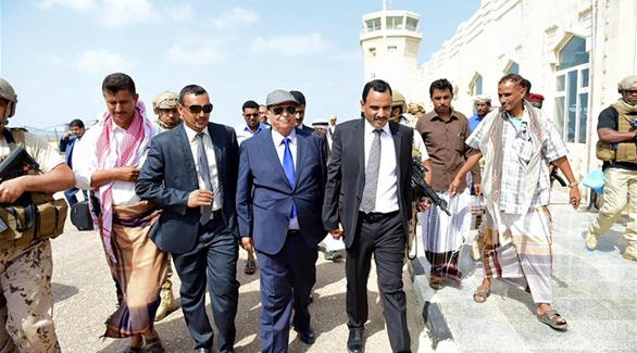 زيارة الرئيس اليمني هادي إلى سقطرى اليوم(حسابه الخاص على فيس بوك)