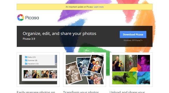 إيقاف خدمة الصور "بيكاسا" للتركيز على "غوغل فوتوز"