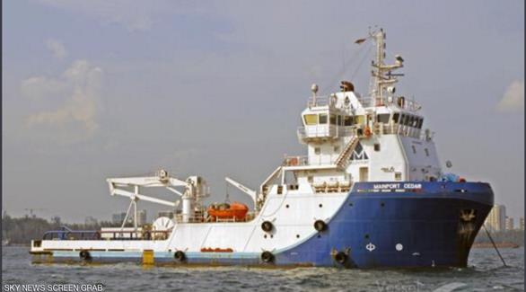 السفينة الإيرانية التي تزود الإرهابيين في اليمن بالأسلحة(سكاي نيوز)
