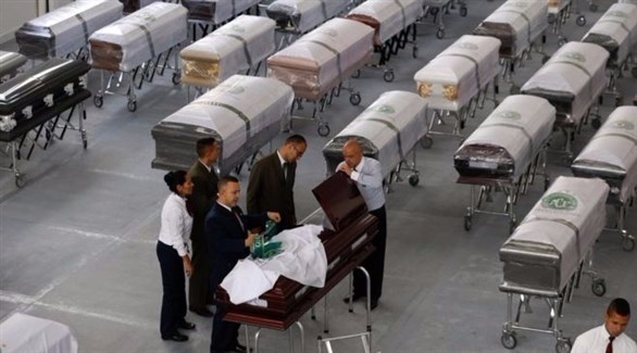 البرازيل تستقبل جثث ضحايا طائرة شابكوينسي (بي بي سي)