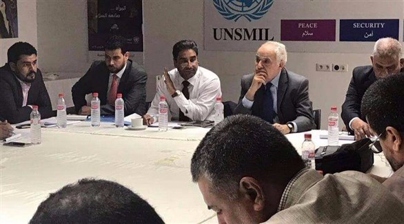 اجتماع سابق للجنة الصياغة الموحدة الليبية (أرشيف)