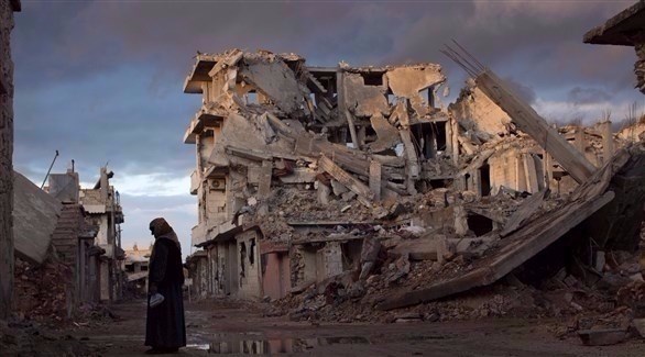 جانب من الدمار الذي خلفته الحرب على داعش في سوريا (أرشيف)