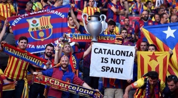 كتالونيون يتظاهرون دعماً للانفصال عن إسبانيا.(أرشيف)