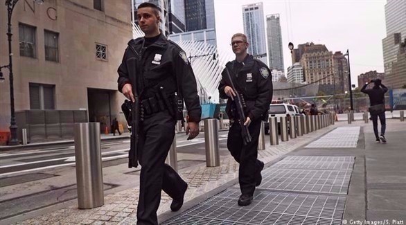 رجال شرطة في شوارع نيويورك بعد الهجوم الذي تبناه داعش.(أرشيف)