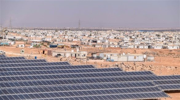 محطة الطاقة الشمسية في مخيم الزعتري (أرشيف)